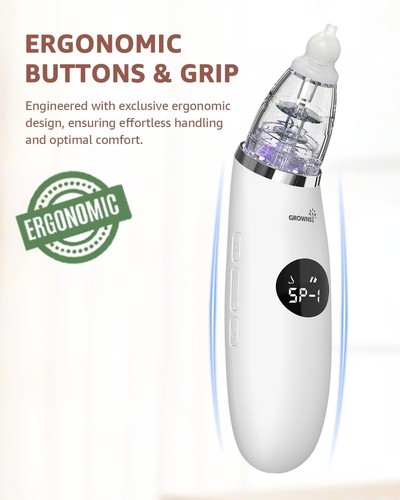 Ergonomic Electric Nose Sucker for Baby - Soothing Light & Easy-Clean Design - Picture 6 of 9