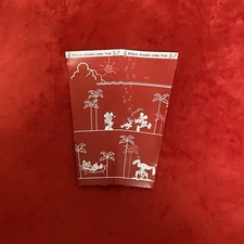 Tokyo Disneyland Limited Edition Souvenir Popcorn Cardboard Box Red White Japan