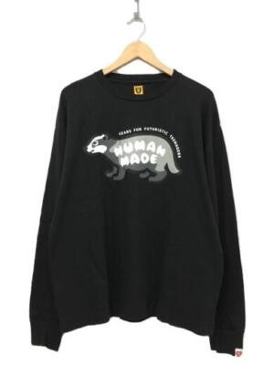 HM Long Sleeve T-Shirt Cotton Black L