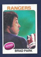 Paquete afilado fresco 1975 Topps Hockey #260 Brad Parks .99 Sh Q518