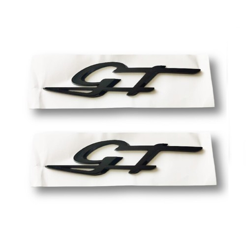 Para Maserati 2PCS GT GUARDABARROS LATERAL ABS emblema Levante Ghibli Grecale negro brillante - Imagen 2 de 4