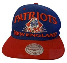 Mitchell  Ness Hat NFL Vintage Collection New England Patriots SnapBack Blue/Re