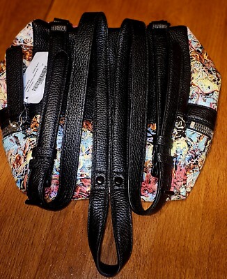 NWT Authentic KARA NEW YORK Graphic Print Pebble Leather Bag  display picture 3