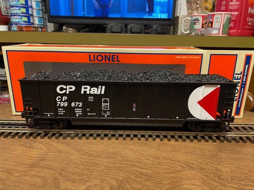 Lionel 6-17470 CP Rail Rotary Bathtub Gondola #799673 w/ONE Rotary & ONE Knuckle