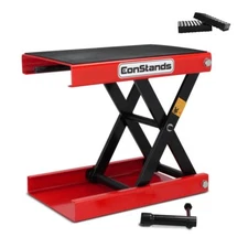 Motorcycle jack scissor lift M red incl. 2 rubber blocks