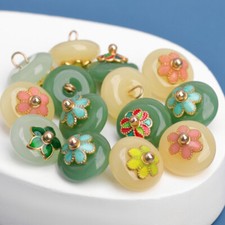 10pcs DIY Cheongsam Dress Buttons Sewing Shank Buttons  Clothing Tops Sew Crafts