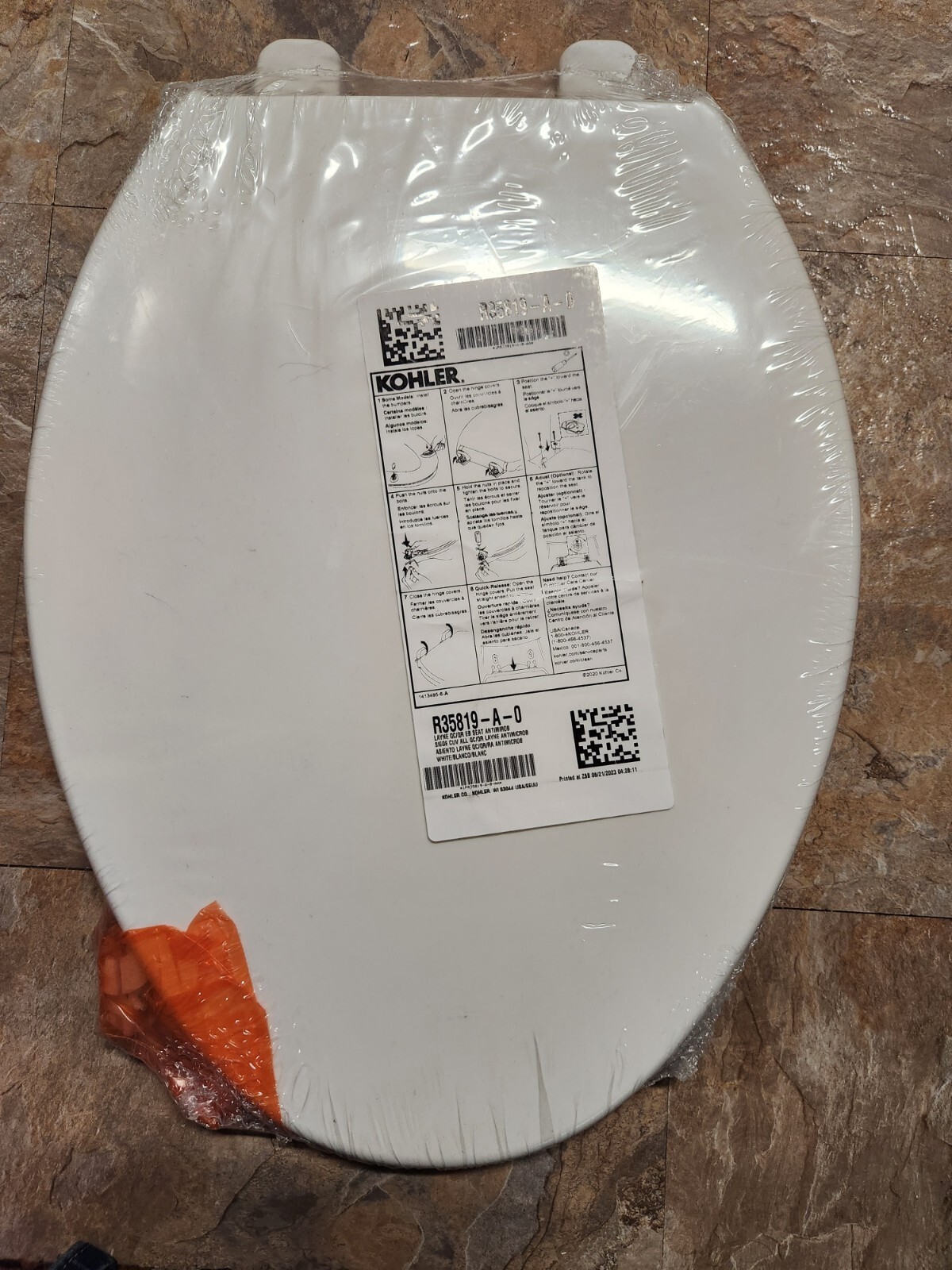 Kohler Layne QuietClose Elongated Antimicrobial Toilet Seat White
