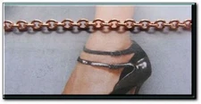 Solid Copper Anklet CA675G - 1/8" wide - Available in 8 to 12 inch lengths.