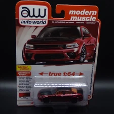 2024 AUTO WORLD 2021 DODGE CHARGER HELLCAT SRT REDEYE REL 5 VS B NO 3 1:64