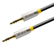 QualGear Aux Cable 3.5mm, Male to Male, 4Ft Cable, 24K Gold Plated, Ships Free.
