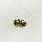 2 BRASS BUTTON BOLTS - harley points big twin timing sportster ignition cover