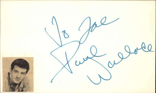 Paul Wallace Actor Wild Wild West Signed 3