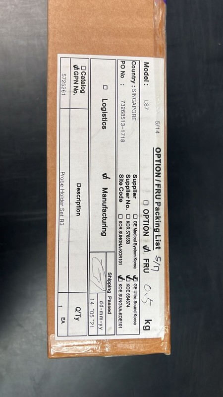 GE PROBE HOLDER SET R3 PN: 5725261