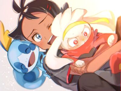 Pokemon anime pri zen pok mon sword shield sobble gou Pad Gaming Mat Desk
