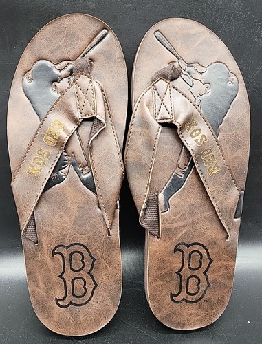 MLB Boston Red Sox tongs/sandales/pantoufles hommes TAILLE 9-10 NEUF  - Photo 1 sur 6