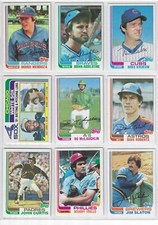 1982 Topps Baseball card singles #201 - #300 U Pick