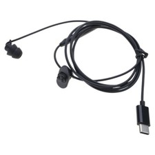 USB Type C Earphones Single Earbud One Side Earplugs with Microphones Cord