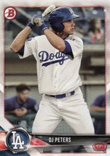 (50) 2018 Bowman DJ PETERS Rookie Card LOT #BP31 Dodgers QTY Avail