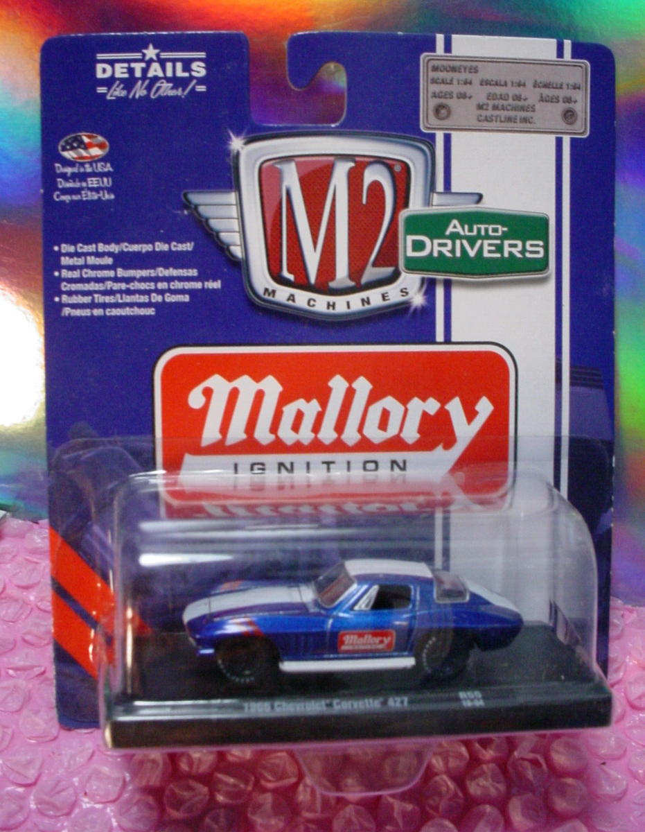 M2 Machines 1966 CHEVROLET CORVETTE 427∞blue;white;Mallory