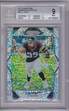 J.J. WATT 2017 Panini Prizm #90 White Sparkle Prizms /20 BGS 9 Pop 1 Highest