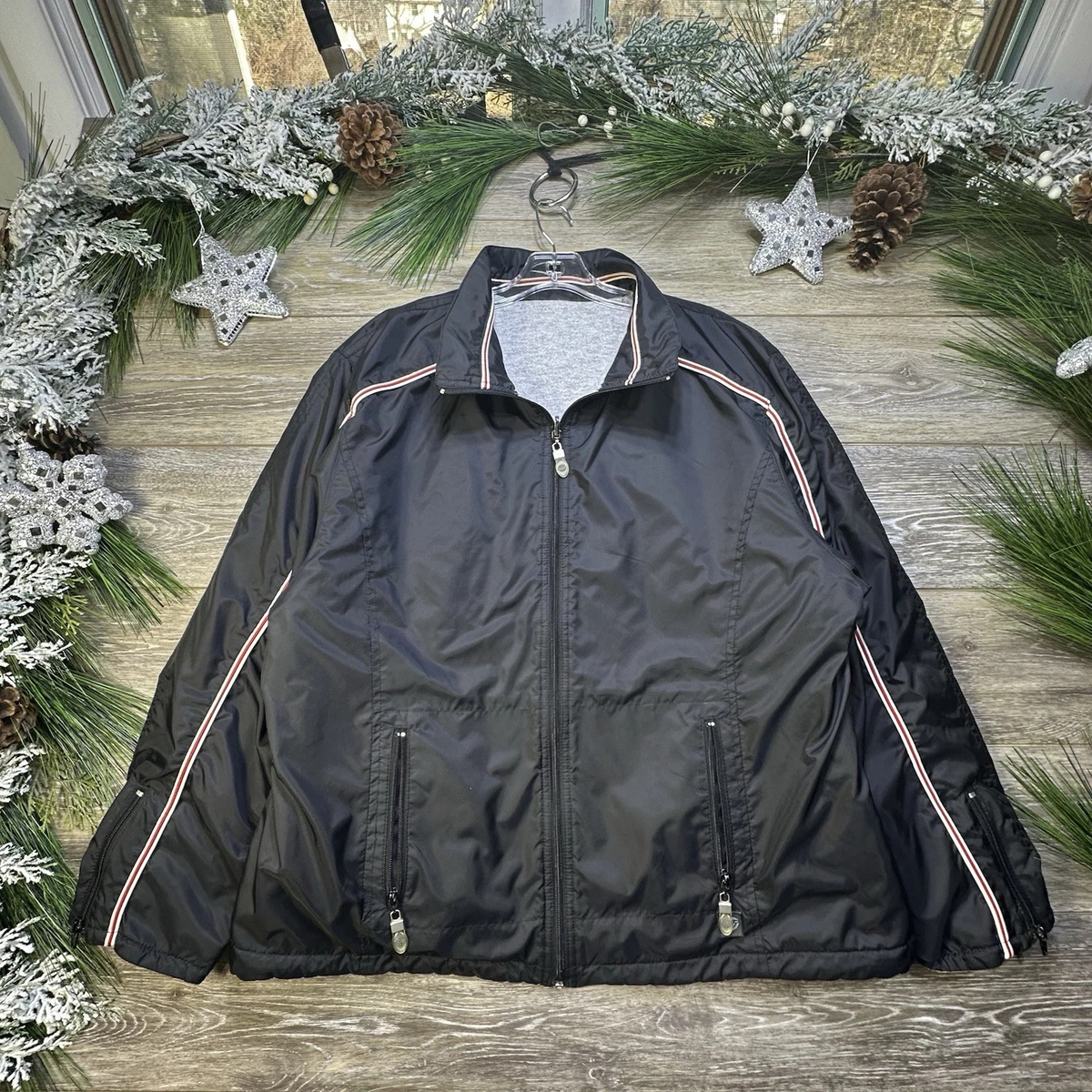 Veste Vintage Weather Tamer Femme – Taille 52/32 – Nylon Bleu – Doublée – USA