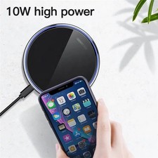15W Fast Wireless Charger Pad   Qi Charging Station for iPhone  Android