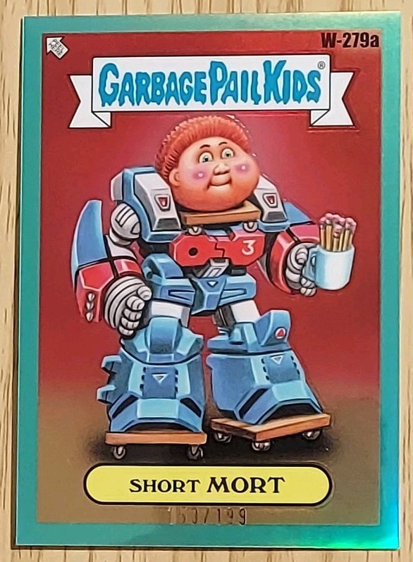 2024 GPK Chrome 7 Where Are They Now W-279a Short Mort Aqua 153/199
