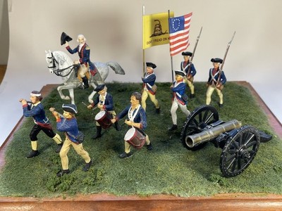America 250  Elastolin Lot 70mm American Revolution Diorama Pro Painted