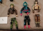 Vintage 80's Broken GI Joe figures - 3 Count - Bodies are complete4 Sets You Pic