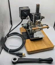Kingsley Model M-101 Hot Foil Stamping Machine VINTAGE WORKING LOOK NICE