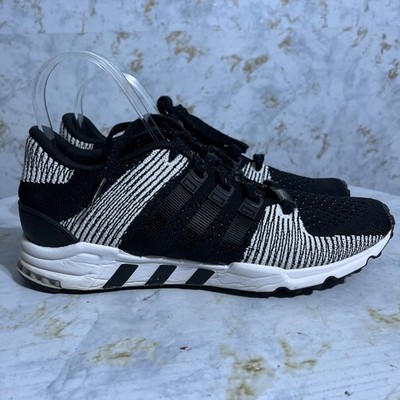 Adidas EQT Support Knit Mens Sz 9.5 Running Shoes Black White Athletic Sneaker