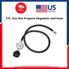 3 ft. Gas One Propane Regulator and Hose