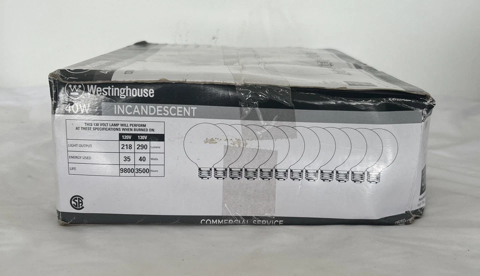 Westinghouse R20 Indoor Flood One Box Of 12 -pack Bulbs Medium Base/3500hrs 130v - Image 2 of 2