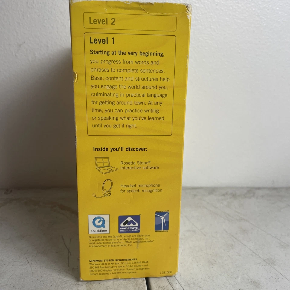 Rosetta Stone V2: Thai Level 1 for Windows and Mac SEALED - Image 3 of 4