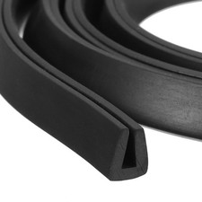 9/32"x 25/64"x 6.6ft Rubber U Channel Edge Trim Flat Type Fit for 2.5-3mm Edge