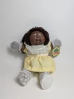 1985 VTG Cabbage Patch Kids Twins Doll African American Girl Yellow Dress Coleco