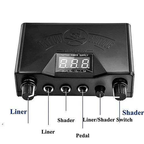 Narkysus Tattoo Power Supply Kit Dual Digital Tattoo Machine Power Supply image 4