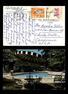 Mayfairstamps Singapore 1964 Goodwood park hotel's swimming pool to CA USA Post