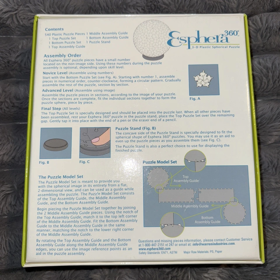 Espera 360*: rompecabezas esférico de plástico 3D Foto 2 de 2