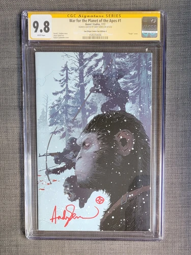 CGC 9.8 SS War for The Planet of the Apes # 1 SDCC Exclusive Signed Andy Serkis