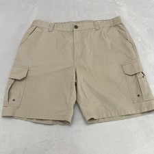 Red Head Cargo Shorts Mens 40 Beige Stanley SH Cotton Ripstop Outdoor Pockets