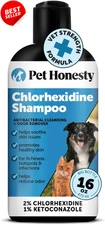 Chlorhexidine Cat Dog Itch Relief Shampoo Allergies Skin Coat 16oz US
