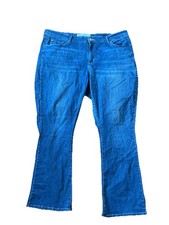Signature Levi Strauss Blue Mid-Rise Boot Cut Jeans Women's 20m 35x32 Med Wash