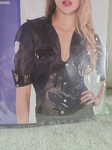 Sassy Police Top Fancy Dress Up Halloween Costume Size: Adult Standard - Picture 2 of 6