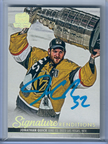 Jonathan Quick #SR-JQ 2023 Upper Deck The Cup Signature Renditions card