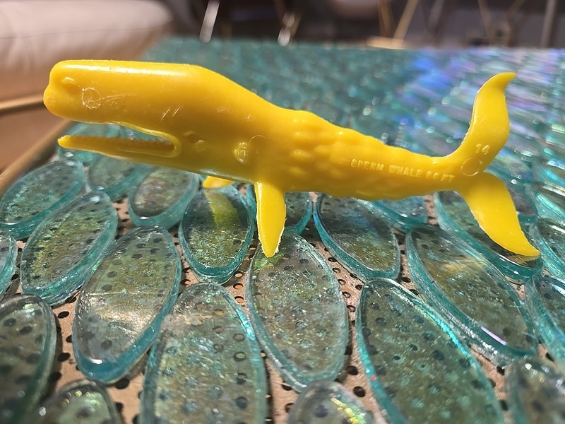 VINTAGE 1960s MPC SEA CREATURE MONSTER Nabisco Cereal PREMIUM YELLOW SPERM WHALE