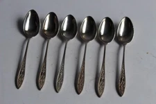 Six small Art Deco mocha spoons Art Krupp Berndorf Tableware (38259)