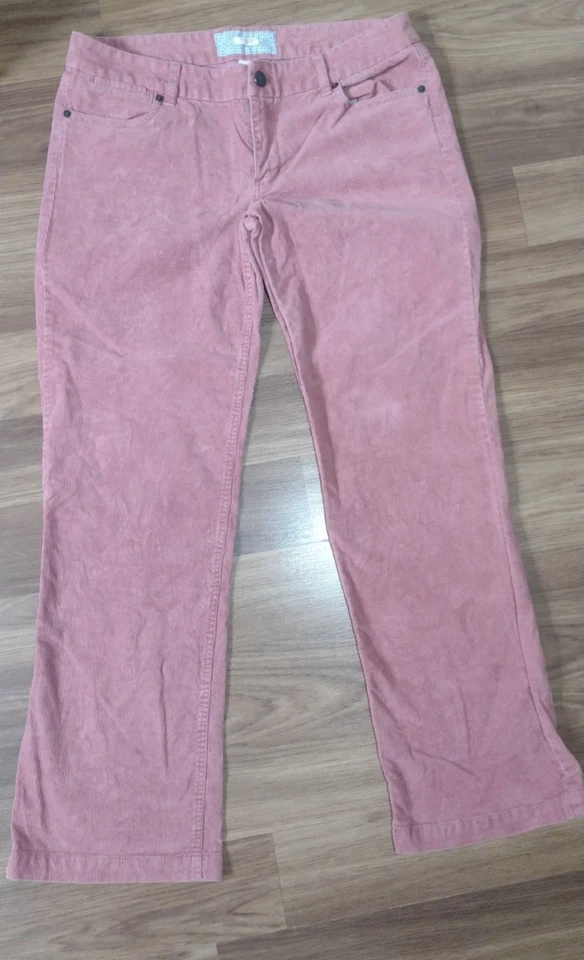 Pantalones de pana J Crew 31S Bootcut rosa coral grunge preppy para mujer Foto 2 de 4