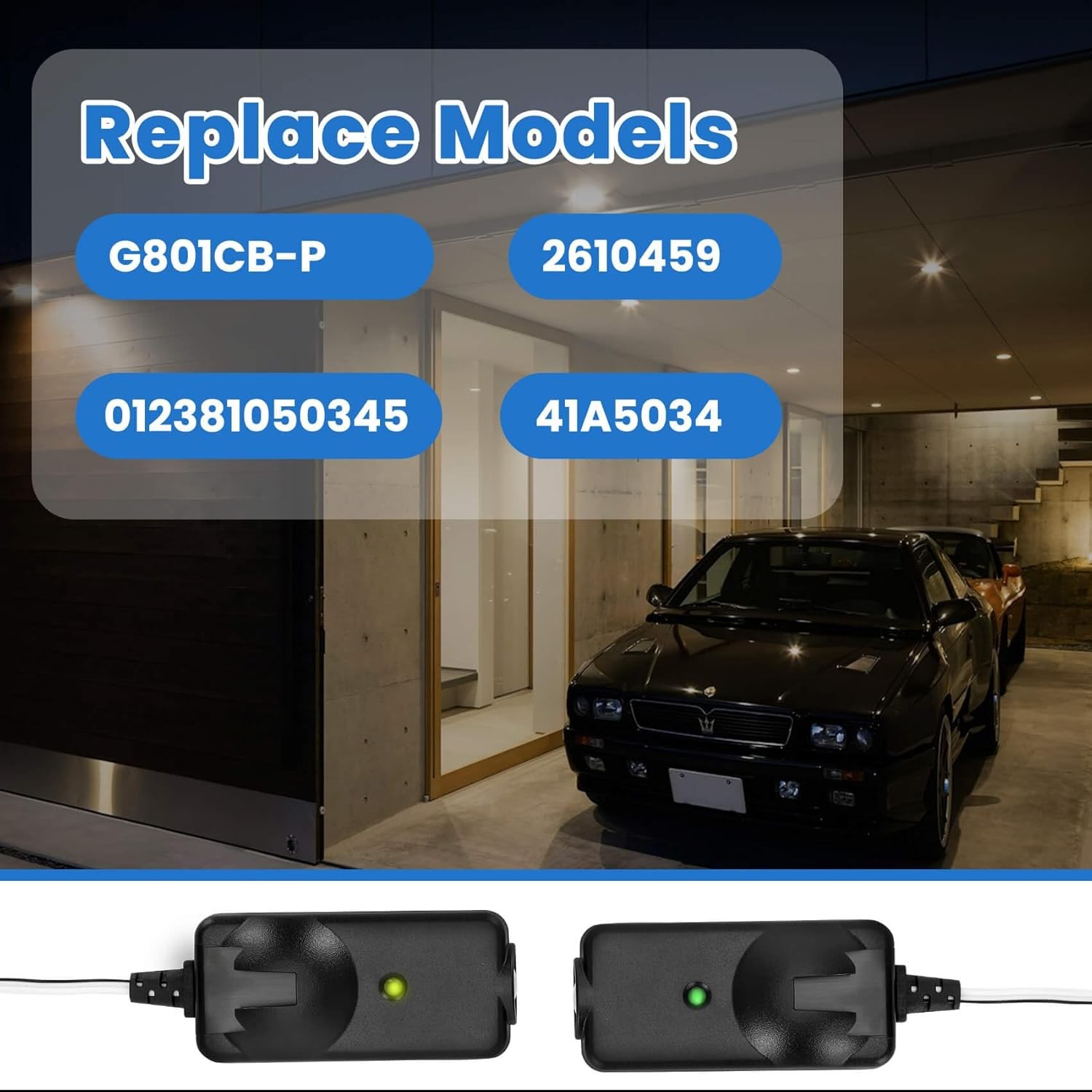 Universal 41A5034 Sensor Kit For Craftsman Chamberlain Liftmaster Garage Door