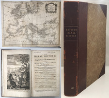 1757 FIRST EDITION Entick NAVAL HISTORY British Marine Spanish Armada PLATES MAP
